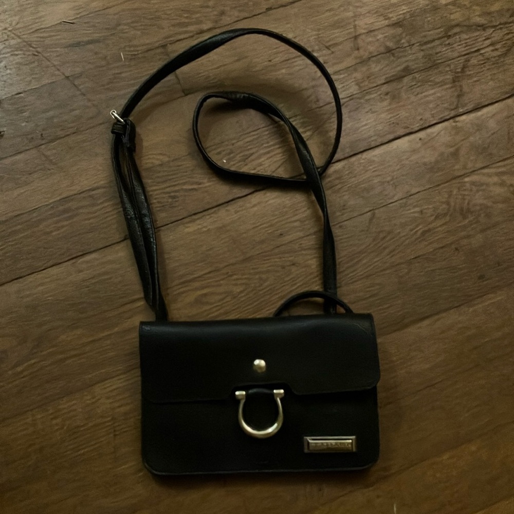 Tahari ASL Black Crossbody Bag with Adjustable Strap
